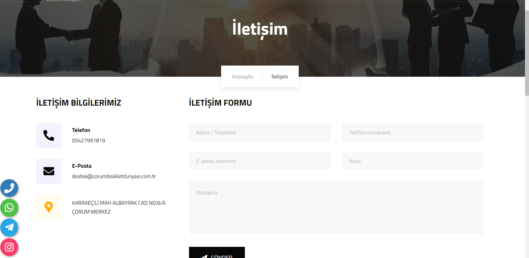 Çorum Bisiklet Dünyasi